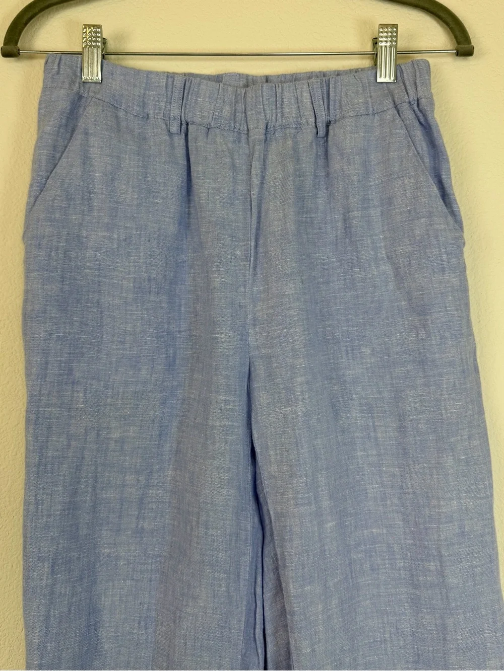 Quince 100% European Linen Pull On Pants in French Blue